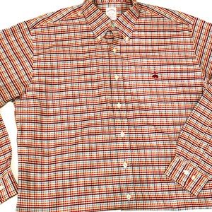 Brooks Brothers Large LS Red Orange Shirt